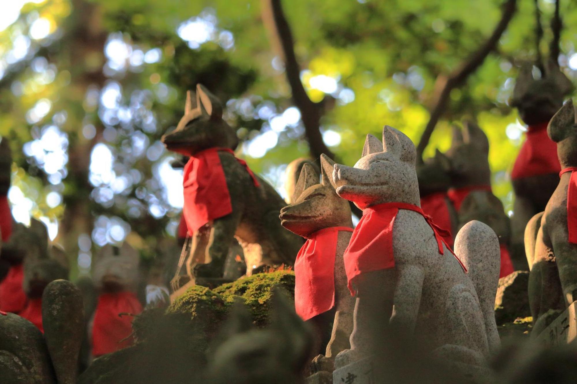 Hotel Associa Тоёхаси Экстерьер фото Kitsune statues at a shrine